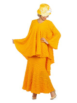 2pc Popcorn Full Flare Top & Skirt Set