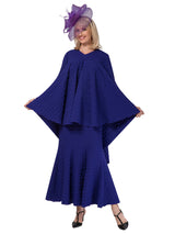 2pc Popcorn Full Flare Top & Skirt Set