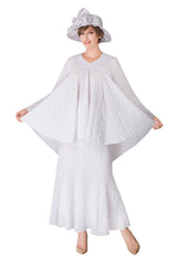 2pc Popcorn Full Flare Top & Skirt Set