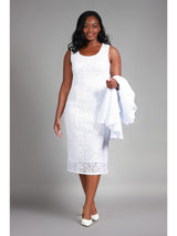 2pc Lux Lace Drs+Uneven Sweep Jkt