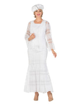 3pc Lux Lace Maxi Skirt Suit