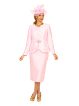 3pc Silky Twl Skt Suit w/ Layered Designs