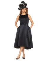Sleeveless Full Flare Hi-Lo Drs w/ Styling Belt