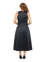 Sleeveless Full Flare Hi-Lo Drs w/ Styling Belt