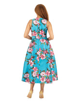 Sleeveless Full Flare Hi-Lo Drs w/ Styling Belt