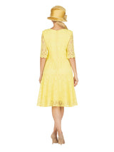 1pc Embroidery Lux Lace Pleated Flare Dress