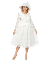 2pc Lux Lace A-line Bolero Jkt Dress