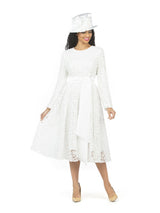 Elegant Bloom Eyelet Lace A-line Belted Dress-Plus