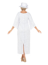 2pc Lux Lace Dress w/ Belted Lace Cape-Plus