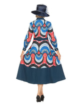 Button Down Denim Shirt Dress in Prints
