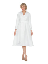 Embellished Silky Twill Belted Midi Dress-Plus