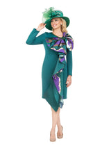Scuba Sheath Dress with Statement Bow & Sash-Plus