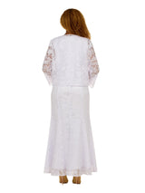 2pc Lace Maxi Dress w/ Sheer Bolero Jacket-Plus