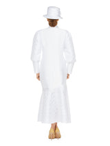 Silky Twill Bubble Sleeve Asymmetric Dress