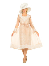 2pc Sequined Sheath Dress w/ Sheer Organza Jkt