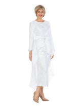 Graceful Radiance Sequined Lace Gown w/ Waist Cape