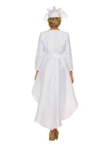 Sequin Lace Hi-Lo Drs w/ Statement Bow Waist-Plus