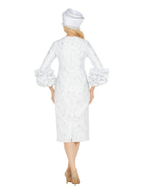 Brocade Shift Drs w/ Exaggerated Balloon Cuffs