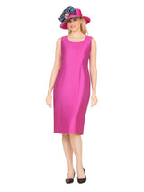 Luxe Brocade Coat&Silky Twill Dress Ensemble