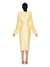 2pc Dbl-brstd Suit w/ Floating Flower Petals-Plus