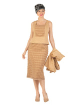 3pc Dotted Textured Lace Combo Skt Suit-Plus