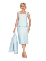 3pc Silky Twill Skt Suit w/ Meteoric Stones-Plus