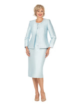 3pc Silky Twill Skt Suit w/ Meteoric Stones