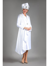 3pc Twill Skt Suit w/ Uneven Rfl Stoned Jkt-Plus