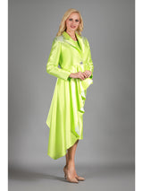 3pc Silky Twl Skt Suit w/ Uneven Rfl Stoned Jkt