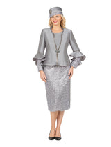 3pc Ruffle-Cuff Jkt, Cami&Fringe Pencil Skirt Suit