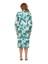 Emerald Opulence Brocade 3pc Skirt Suit
