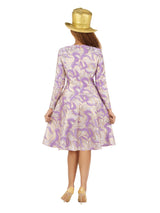 LS Brocade A-line Drs w/ Brooch