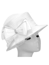 Bow Decorated Small Brim Ribbon Hat