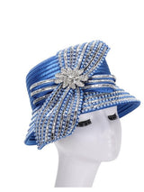 Small Brm Hat w/ Massive Rhinestones Decor