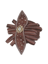 Pill Box Hat w/ Satin Ribbons and Stones