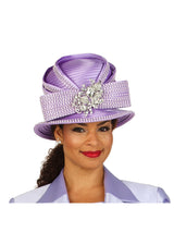 Small Brim Hat w/ Rhinestone Decor