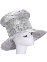 High Crown Heavily Stoned Medium Brim Hat