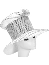 High Crown Heavily Stoned Medium Brim Hat