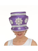 Rhinestone Patches Embellished Round Hat