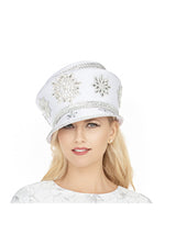 Rhinestone Patches Embellished Round Hat