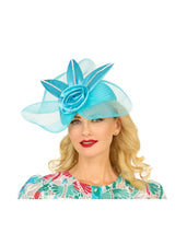Pillbox Hat with Veil & Petal Rosette