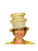 Dazzling Triple-Tier Rhinestone Church Hat