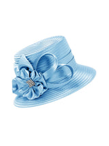 Radiant Grace Small Brim Hat w/ Stoned Flower