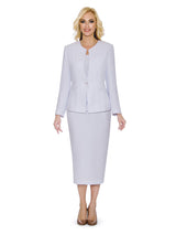 3pc Collarless 1-button Basic Suit