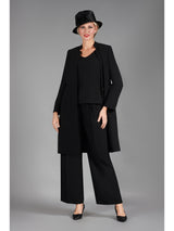 3pc Long Jkt+Cami+Pants Suit