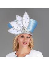 Rhinestone Petal Crown Statement Hat