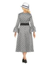 A-line Prt Dress in Silky Twill w/ Belt
