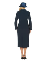 2pc Shawl Collar 1-button Basic Skt Suit - Plus