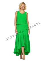 3pc Popcorn Peplum Jkt, Cami, Hi-Lo Skirt Set-Plus