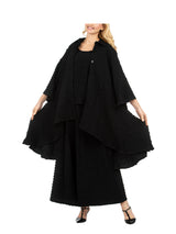 3pc Popcorn Hi-Lo Jkt, Cami, Culottes Set